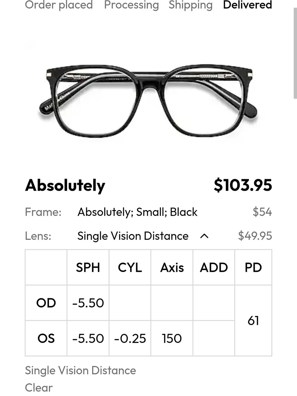 Absolutely Black Oversized Square Glasses